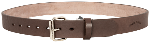 Uncle Mikes-leather Gun Belt Dark Brown Leather - BLTUM38/42DBR