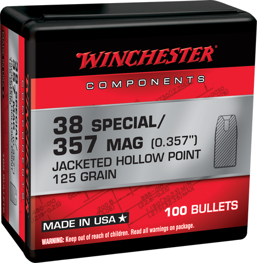 Winchester Ammo Centerfire Handgun Reloading 38Special 125gr