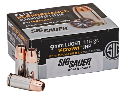 Sig Sauer Elite Performance 9mmLuger 115gr V-Crown
