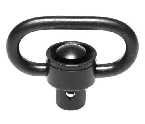 Troy Ind Ssqd Swivel 1" Push Button Black Stainless Steel