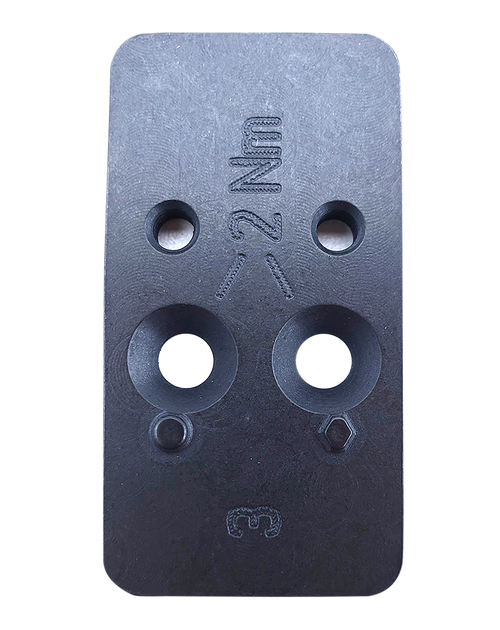 HK Optic Plate #3 Black, Steel Fits