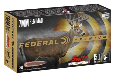 Federal Premium 7mmRemMag 150gr Swift Scirocco II