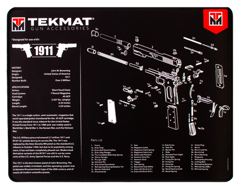 TekMat Ultra 20 Cleaning Mat Black/White Rubber