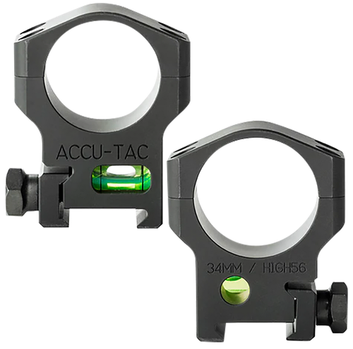 Accu-Tac 34 MM Scope Rings Flat Black