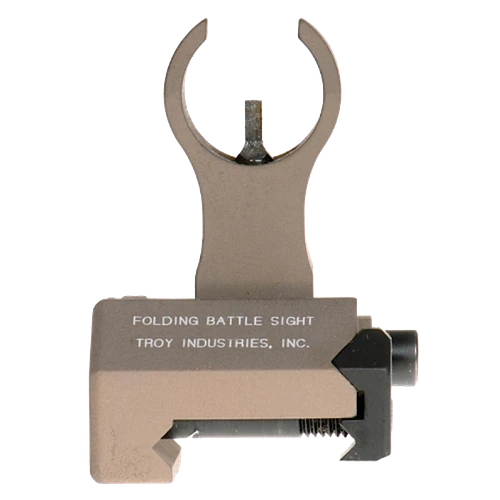 Troy Ind Front Folding BattleSight HK Flat Dark Earth Sight - SSIGFBSFHFT00