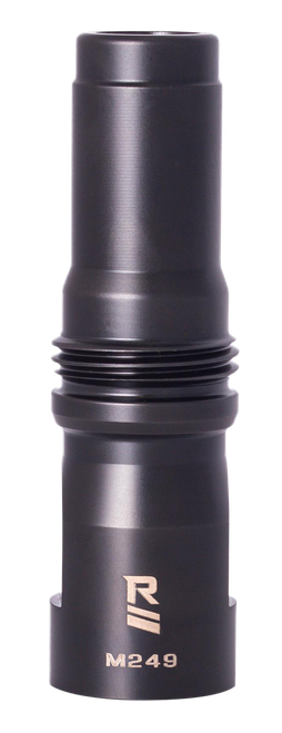 Rugged Suppressor M249 Muzzle Device Black with 9/16x24 LH Threads & Dual Taper Locking System for Surge762 Razor762 Micro30 Suppressors