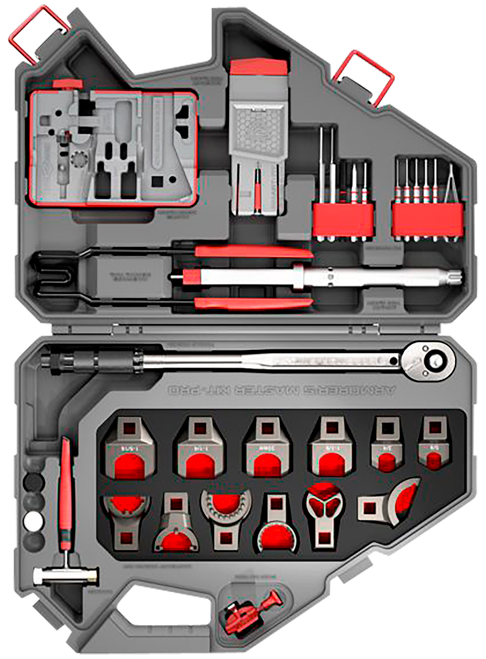 Real Avid/Revo Armorer's Master Kit Pro Gray/Red AR-15 - AVAMKPRO