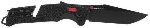 S.O.G Trident At 3.70" Folding Tanto Plain TiNi Cryo D2 Steel Blade/Black - SOG11120441