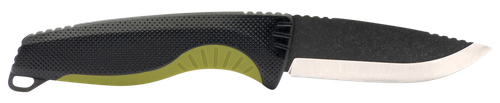 S.O.G Aegis FX 3.70" Fixed Drop Point Plain Stonewashed 4116 Krupp Stainless Blade Black w/Mossberg Green Accents Handle Includes Sheath