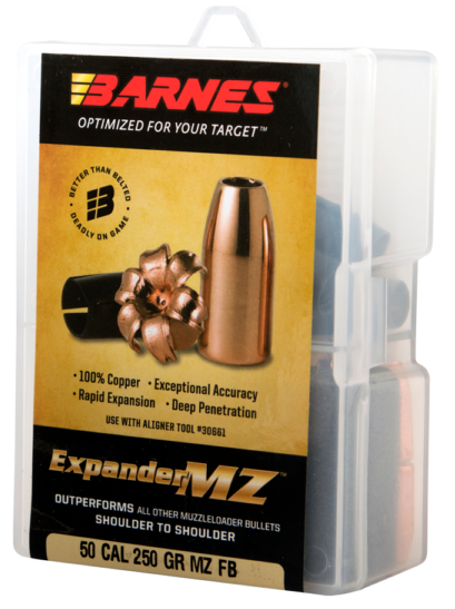 Barnes Bullets Expander MZ Muzzleloader 50 ExpanderMZ Hollow Point 250gr 15-Round/Box