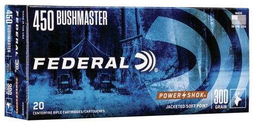 Federal Power-Shok 450Bushmaster 300gr Jacketed Soft Point
