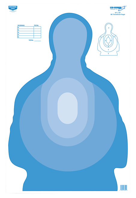 Birchwood Casey EZE-Scorer Silhouette Paper Target 23" x 35" 100 Per Pkg
