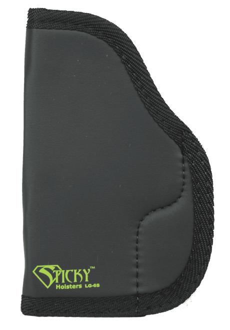 Sticky Holsters LG-6S Black/Green Latex Free Rubber Fits Compact/Medium Auto Ambidextrous