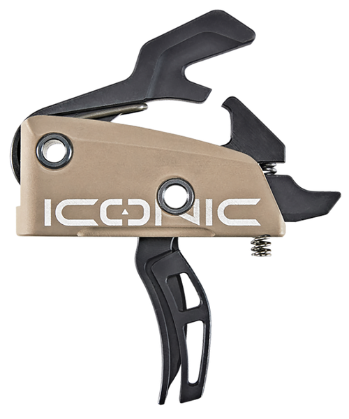 Rise Armament Iconic Two-Stage Curved Trigger with 2 lb Draw Weight & Flat Dark - T22FDE