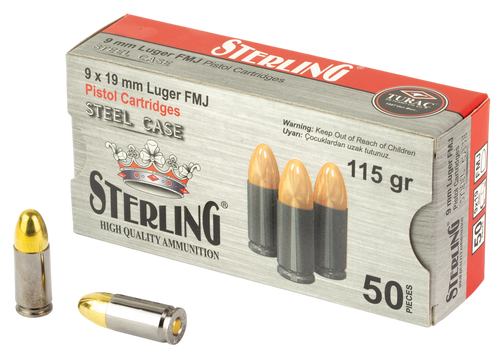 Sterling 9mm Luger 115gr Full Metal Jacket