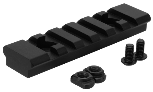 TacFire M-LOK Accessory Picatinny Section Rail 3 Inch 7 Slots Black Mount - MAR105M
