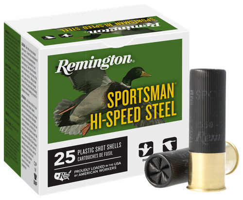 Remington Sportsman Hi-Speed Steel 12 Gauge Ammo 3" 1-1/4oz #1 25 Rounds - 20791