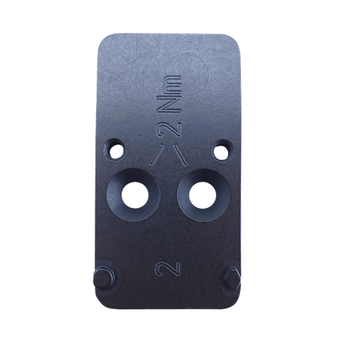HK Optic Plate #2 Black Steel Fits VP9 Or RMR/Holosun Pattern Footprint Mount
