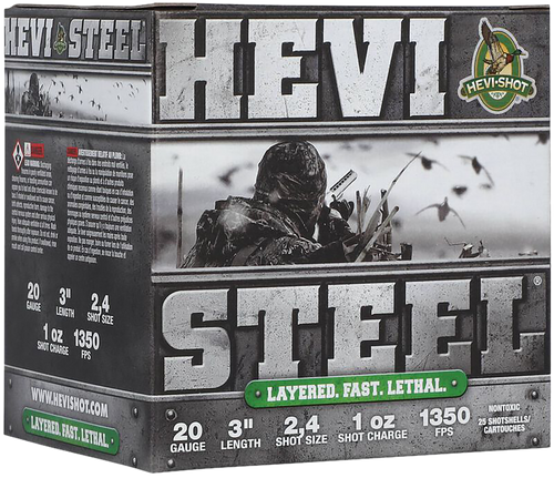 HEVI-Shot HEVI-Steel Waterfowl 20Gauge 3" 1oz 2/4Shot