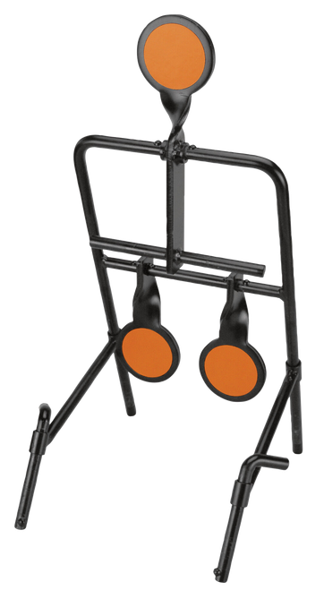 Caldwell Resetting Handgun Target Black/Orange Circle Illustration Impact - 1071002