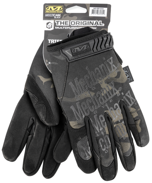 Mechanix Wear Original Black Multi-Cam Synthetic Leather Medium TPR Closure - MG68009