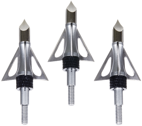 Allen Impact Fixed Blade Broadhead Stainless Steel Blades Silver 3 Pack