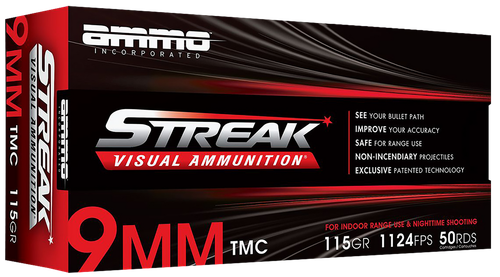Ammo Inc Streak Visual (RED) 9mm Luger