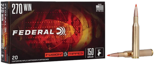 Federal Tipped 270 Win Ammo 150gr Fusion 20 Rounds - F270TFS2
