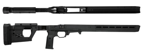 Magpul MAG997-BLK Pro 700 Stock Fixed w/Aluminum Bedding Black Synthetic for Remington 700 SA