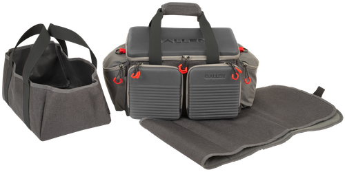 Allen Competitor Premium Gray Molded Lockable Range Bag w/Internal Tote & Fold-Up Gun Mat