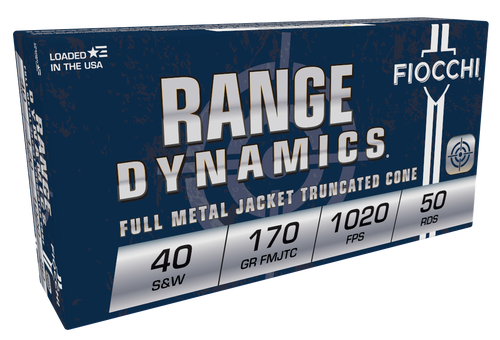 Fiocchi Range Dynamics 40S&W 170gr Full Metal