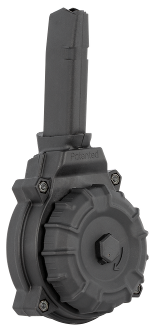 ProMag Standard Glock 43X/48 DuPont Zytel 9mm 50rd Drum Magazine, Black - DRMA20