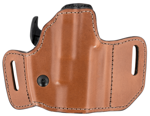 Bianchi Allusion Assent Pro-Fit OWB Size 11 Tan Leather Belt Slide Fits S&W M&P Shield/FN FNS Compact/Glock 26/27 Gen1-5 Up to 1.50" Wide Right Hand