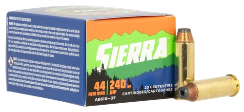 Sierra Outdoor Master Sport 44 Magnum Ammo 240gr JHP 20 Rounds - A861037
