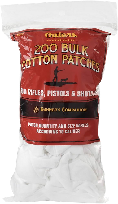 Outers Cleaning Patches Rifle/Pistol/Shotgun Cotton 200 Patches