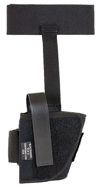 Blackhawk Ankle Size 12 Black Cordura Velcro Fits Glock 26/27/33 Left Hand - 40AH12BKL