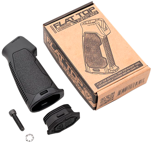 Strike Industries Flat Top Overmolded Pistol Grip Black Rubber - ARNBPG15