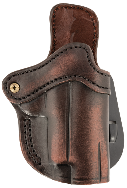 1791 Gunleather Paddle Holster Optic Ready OWB Size 2.3 Vintage Leather Fits Glock 17 Walther PPQ Right Hand