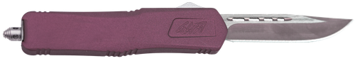 Great Lakes Medium 3.50" OTF Plain Blade Black Cherry Handle - GLKMDSMTCHY