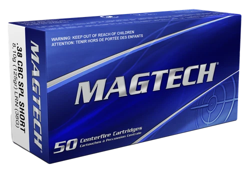 Magtech Range/Training Lead Nose 38 Special Ammo 125gr LRN 50 Rounds - 38G