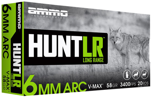 Ammo Inc Hunt Long Range 6mmARC 58gr
