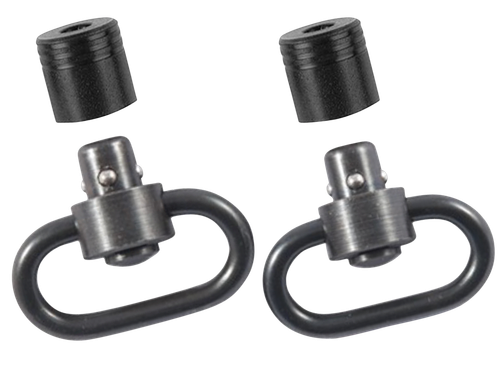 Outdoor Connection Push Button Swivel Set 1.25" Black Steel