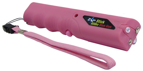 Zap Stick Stun Gun Range of Contact Pink Plastic Flashlight - ZAPSTK800FP