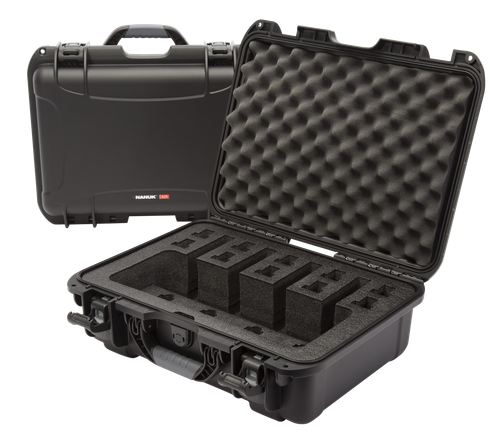 Nanuk 925 4 Up Pistol Case Waterproof Black Resin w/ Closed-Cell Foam Padding 17" L x 11.80" x 6.40" H Interior Dimensions