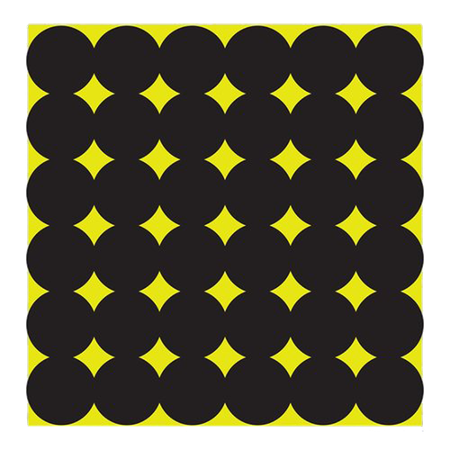 Birchwood Casey Shoot-N-C Pasters Black Adhesive Paper 1" 12 Pack