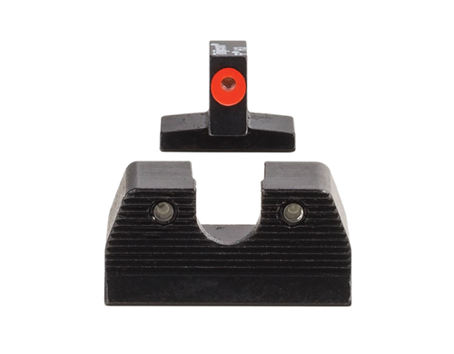 Trijicon HD XR Night Sight Set Green Tritium/Orange Outline Front Rear Black Frame Fits FN FNP/FNX