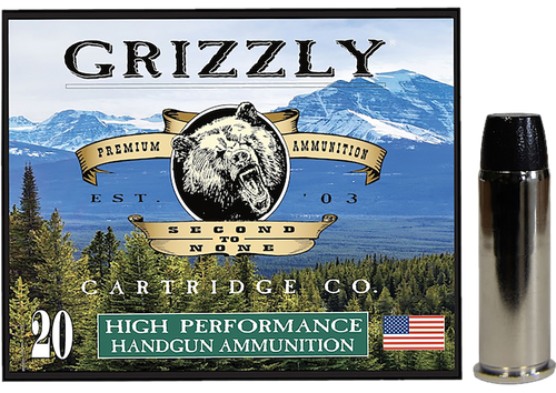 Grizzly Wide Flat Nose Gas Check 44 Magnum Ammo 260gr 20 Rounds - GC44M9