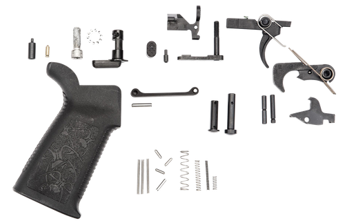 Spikes Tactical Lower Parts Kit Multi-Caliber Black Oxide Stainless Steel AR-15