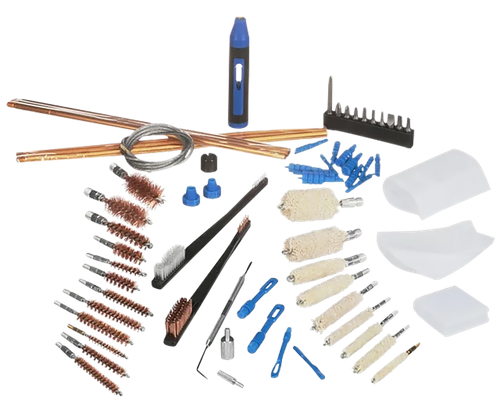DAC Super Deluxe Universal Gun Cleaning Kit Multi-Caliber/62 Pieces Silver