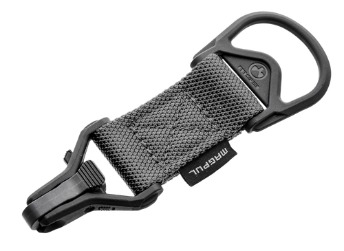 Magpul MAG516-GRY MS1/MS3 Sling Adapter with Stealth Gray Melonite Finish Polymer Hardware Nylon 1.25" Webbing & Two to One-Point Design for AR-15 M4 M16